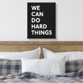 我々は懸命事物キャンバスの包まれたプリント キャンバスプリント (インサイチュ (寝室))