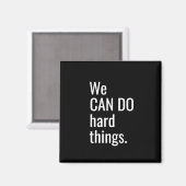 我々は懸命事白黒タイポグラフィ引用文 マグネット (正面/裏面)