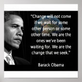 我々は我々が求める変化である ポスター (正面)