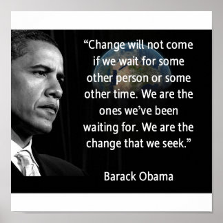 我々は我々が求める変化である ポスター