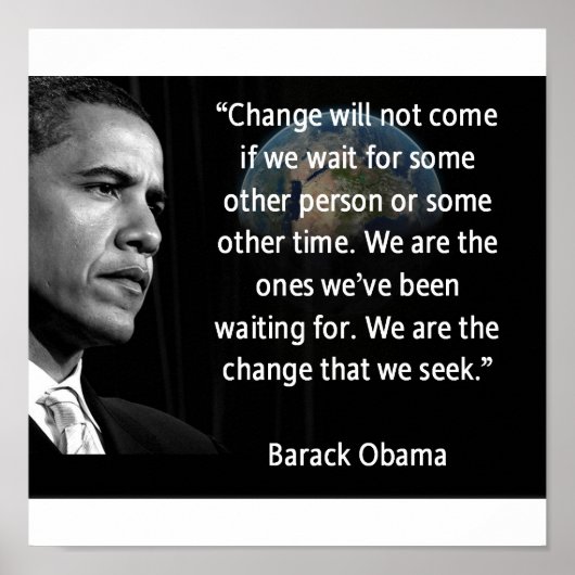 我々は我々が求める変化である ポスター (正面)