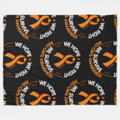 我々は我々と戦う生き延びことを望む...RSD/CRPS フリースブランケット (正面(横))