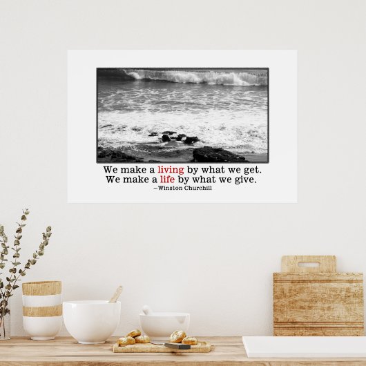 我々は我々によって命を与え得る ポスター (キッチン)