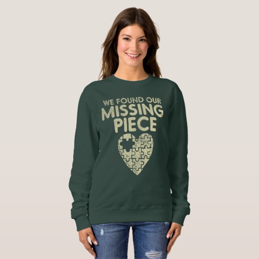 我々は我々のピース恋しく思の採用プライドを見つけた スウェットシャツ (正面フル)