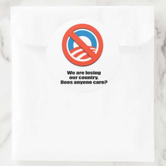 我々は我々の国を失っている – 誰もが気にす ラウンドシール (バッグ)