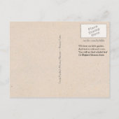 我々は我々の小さなガーデンギニア豚を愛する ポストカード (裏面)