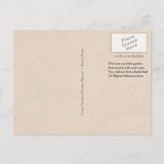 我々は我々の小さなガーデンギニア豚を愛する ポストカード (裏面)