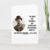 我々は我々の建物を形成する(ウィンストンチャーチル引用文) カード (正面)