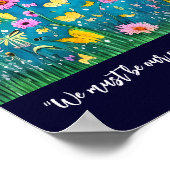 我々は我々自身の引用文フローラ ポスター (角)