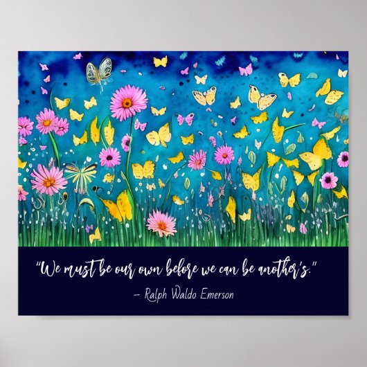 我々は我々自身の引用文フローラ ポスター (正面)