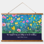 我々は我々自身の引用文フローラ 吊り下げ型タペストリー (正面)