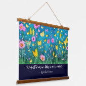 我々は我々自身の引用文フローラ 吊り下げ型タペストリー (傾斜あり)