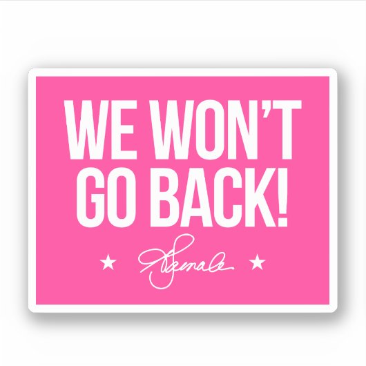 我々は戻らない – カマラ シール (正面)