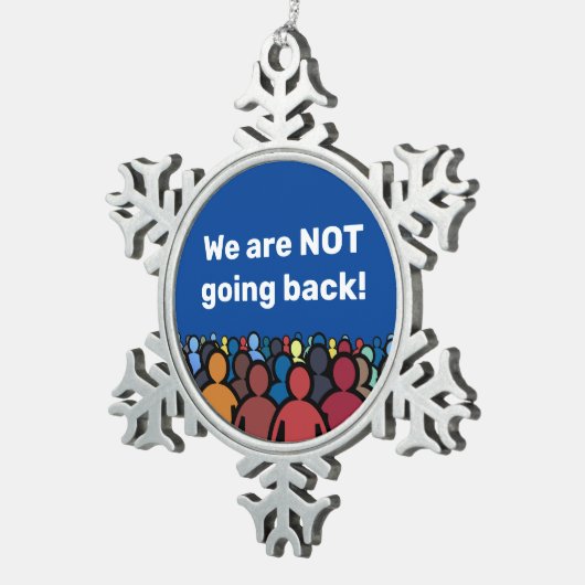 我々は戻らない スノーフレークピューターオーナメント (右)