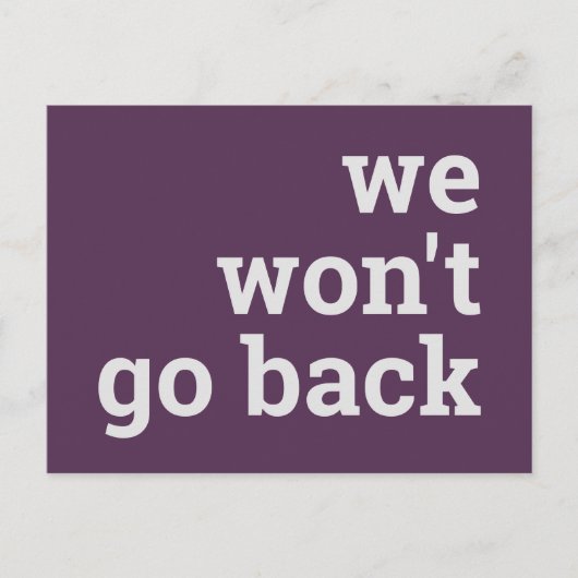 我々は戻らない ポストカード (正面)