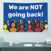 我々は戻らない 横断幕 (トレードショー)