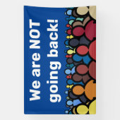 我々は戻らない 横断幕 (縦)