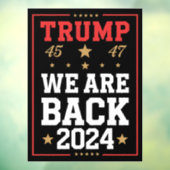 我々は戻りトランプ米国国旗の当選者47日45日 ウィンドウサイン (シート3)