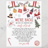 我々は戻る小妖精や小人到着レター小人クリスマス (正面)