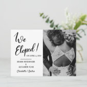 我々は手書きカジュアルの写結婚真を駆け落ちた 案内状 (スタンド正面)