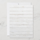 我々は手書きカジュアルの結婚二つの写真を駆け落とした 案内状 (裏面)