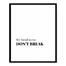 我々は折れないように曲げる