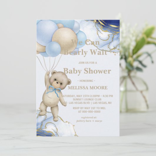 我々は抽象芸術ブルー金ゴールドを待つ 招待状 (スタンド正面)