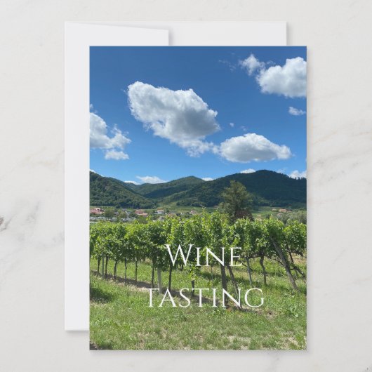 我々は招待状ワインのテイスティング25.07.2026 招待状 (正面)