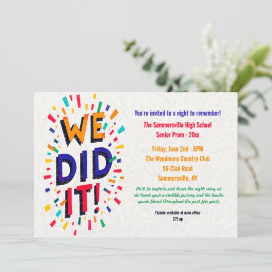 我々は招待状 招待状 (スタンド正面)