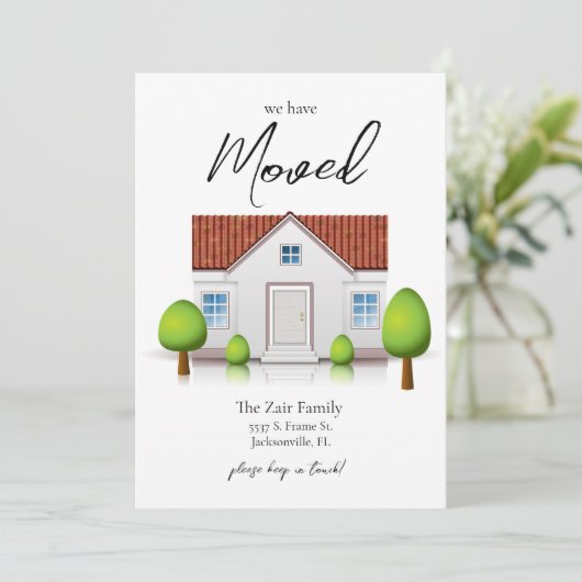 我々は新しいホームミニマルシンプルリストを移動 案内状 (スタンド正面)