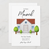 我々は新しいホームミニマルシンプルリストを移動 案内状 (正面/裏面)