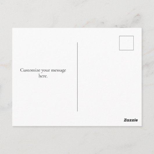 我々は新しいホームミニマルシンプルリストマグネットを移動した ポストカード (裏面)