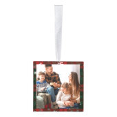 我々は新しいホームレッドドアの休日の写真を移動した キューブオーナメント (右)