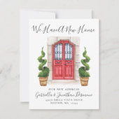 我々は新しいホームレッドドアの水の色Anno移動している 案内状 (正面)