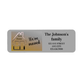 我々は新しい家に引っ越してきた ラベル