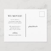 我々は新しい家のタイポグラフィを構築しシンプルた 案内ポストカード (裏面)