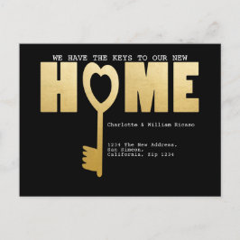 我々は新しい家への鍵を持っている 案内ポストカード