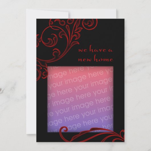 我々は新しい家を持っている：暗い繁栄 案内状 (正面)