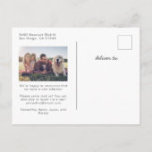 我々は新しい根を植えた植物の動き 案内ポストカード (裏面)