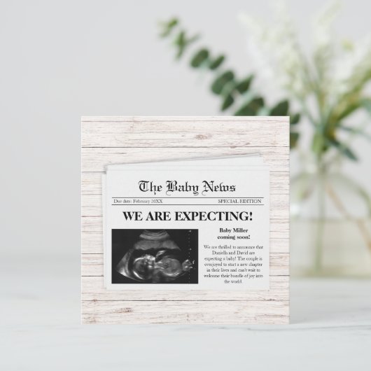 我々は新聞写真妊娠を期待している 案内状 (スタンド正面)