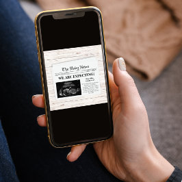 我々は新聞写真妊娠を期待している 案内状