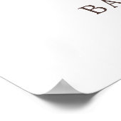 我々は日焼けベイビーシャワー歓迎を待つことができる ポスター (角)