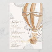 我々は日焼けベビーシャワーを待つことができる メニュー (正面)