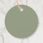 我々は早くセージ緑のバルーンを待つことができる感謝 フェイバータグ (裏面)