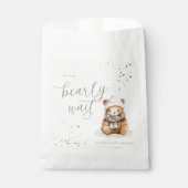 我々は早くセージ赤ちゃんシャワーギフトラベルを待つ フェイバーバッグ (正面)