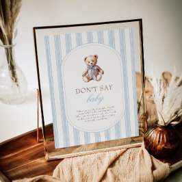 我々は早く待つことができないベビーゲームサイン ポスター