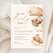 我々は明らかにニュートラルテディベア赤ちゃんシャワーを待つことができる