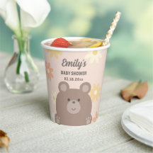 我々は明らかに待つことができますピンクのデイジー女の子の赤ちゃんシャワー