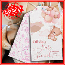 我々は明らかに待つことができますピンクのPoohクマ赤ちゃんシャワー