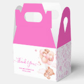 我々は明らかに待つことができますピンクのPoohクマ赤ちゃんシャワー フェイバーボックス (オープン)